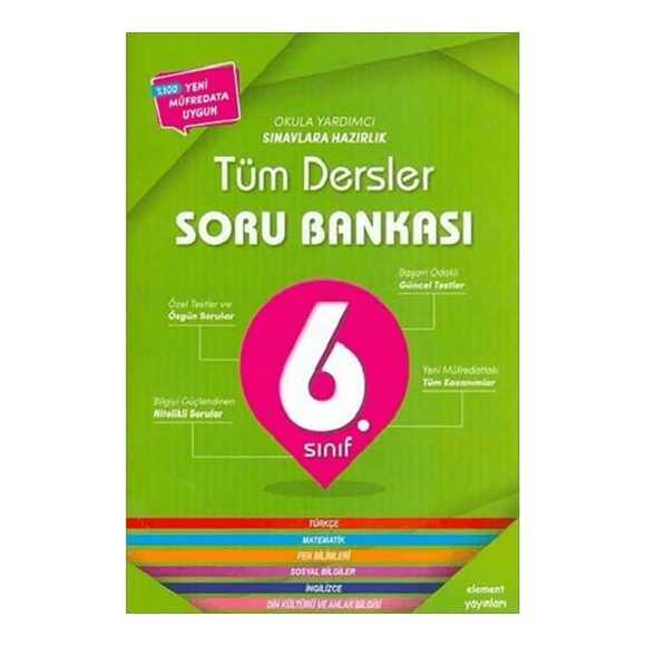 Element 6. Sınıf Tüm Dersler Soru Bankası