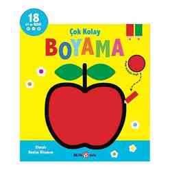 Beta Kids - Elmalı Resim Kitabım - Çok Kolay Boyama 18 Ay ve Üzeri