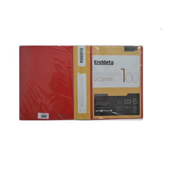 Enddata Ön Cepli Sunum Dosyası 100’lü Kırmızı 1300-2