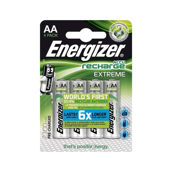 Energizer Extreme Rech 2300mh AA 4’lü ESE2A423