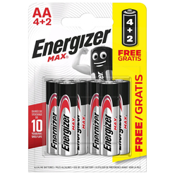 Energizer Max AA 4+2 Kalem Pil - Thumbnail