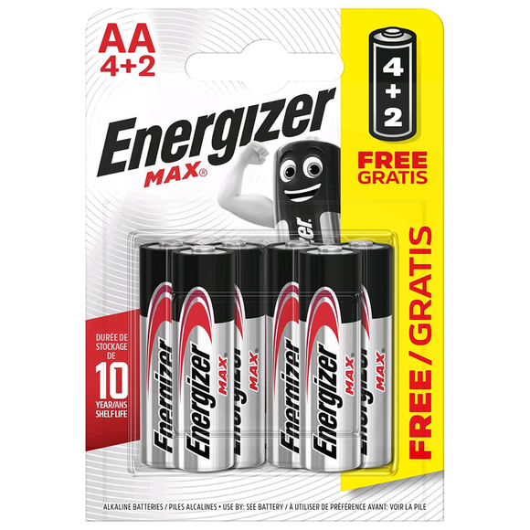 Energizer Max AA 4+2 Kalem Pil