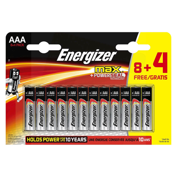 Energizer Max AAA 8+4 Kalem Pil 