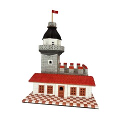 Enzo Art 1:100 Minyatür Kız Kulesi 31x22x35cm - Thumbnail
