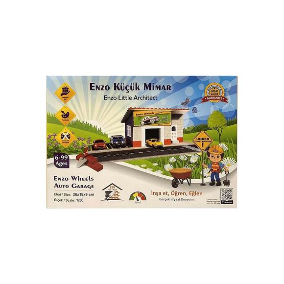 Enzo Art 1:50 Minyatür Oto Garaj 26x18x9cm