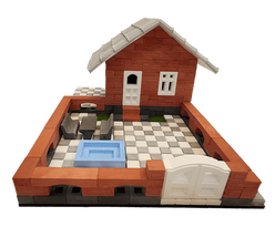 Enzo Art 1:50 Minyatür Yazlık Evi 23x16x10cm - Thumbnail
