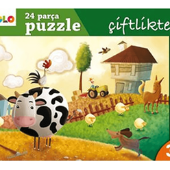 Eolo 24 Parça Puzzle - Çiftlikte - Yer Puzzle - Thumbnail
