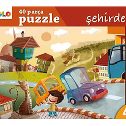 Eolo 40 Parça Puzzle - Şehirde - Yer Puzzle - Thumbnail