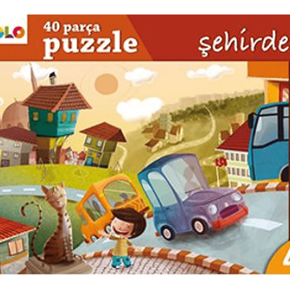 Eolo 40 Parça Puzzle - Şehirde - Yer Puzzle