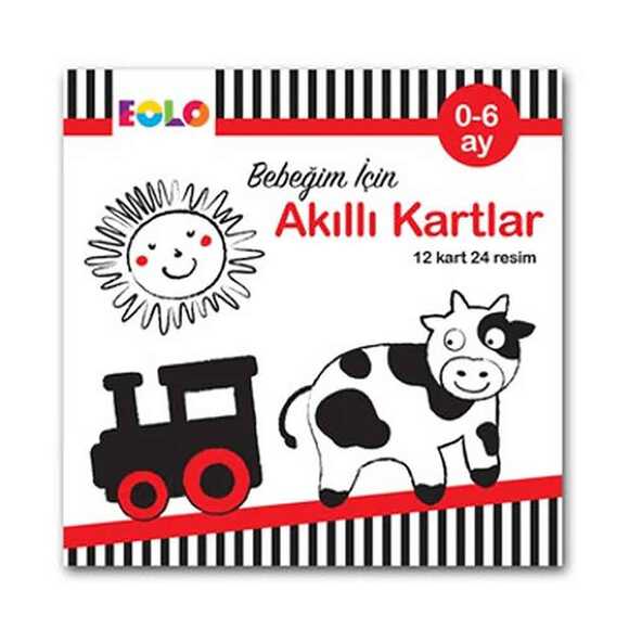 Eolo Bebeğim için Akıllı Kartlar 0-6 ay - Eğitici Kartlar