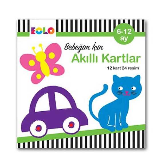 Eolo Bebeğim için Akıllı Kartlar 6-12 ay - Eğitici Kartlar