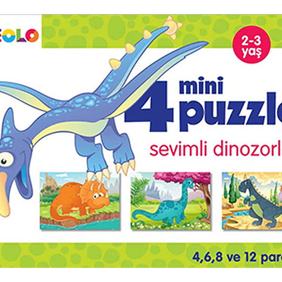 Eolo Sevimli Dinozorlar - Mini Puzzle