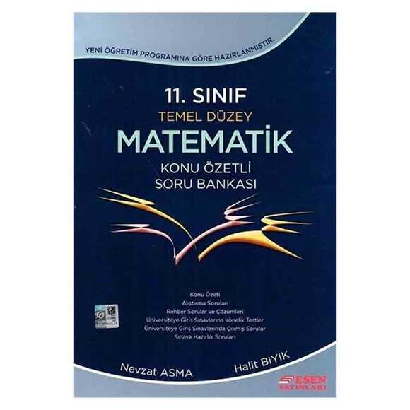 Esen 11. Sınıf Matematik Temel Düzey Konu Özetli Soru Bankası