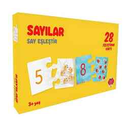 Mikado Yayınları - Eşleştirme Kartı - Sayılar - Say Eşleştir (3+ Yaş)