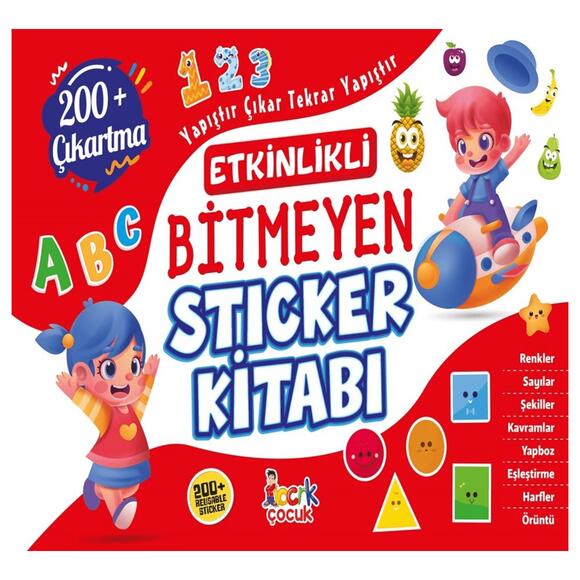 Etkinlikli Bitmeyen Sticker Kitabı