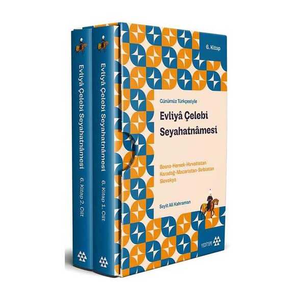 Evliya Çelebi Seyahatnamesi Seti 6.Kitap - 2 Cilt - Kutulu Ciltli