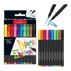Faber Black Edition Keçeli Kalem Fırça Uç 10’Lu 5062116451000 - Thumbnail