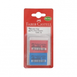 Faber Castell - Faber-Castell 7098/36 PVC-Free Renkli Silgi 2 li Blister 