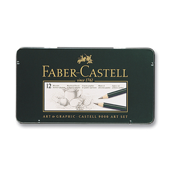 Faber Castell 9000 Art Dereceli Kurşun Kalem Seti 12’li 8B-2H - Thumbnail