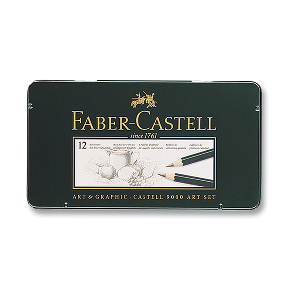 Faber Castell 9000 Art Dereceli Kurşun Kalem Seti 12’li 8B-2H