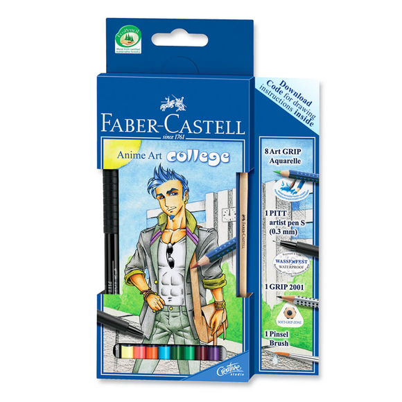 Faber Castell Art Grip Aquarell Boya Kalemi Anime Art College 114483 Faber Castell Art Grip Aquarell Boya Kalemi Anime Art College 114483
