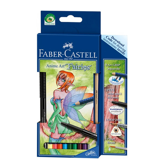 Faber Castell Art Grip Aquarell Boya Kalemi Anime Art Fairies 114482 JU9707 Faber Castell Art Grip Aquarell Boya Kalemi Anime Art Fairies 114482 JU9707