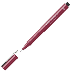 Faber Castell - Faber Castell Ecco Pigment Çizim Kalemi 0.3 mm Kırmızı 166321