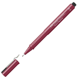 Faber Castell - Faber Castell Ecco Pigment Çizim Kalemi 0.5 mm Kırmızı 166521