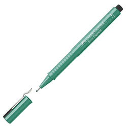 Faber Castell - Faber Castell Ecco Pigment Çizim Kalemi 0.7 mm Yeşil 166763