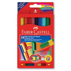 Faber Castell Eğlenceli Keçeli Kalem 10 Renk - Thumbnail