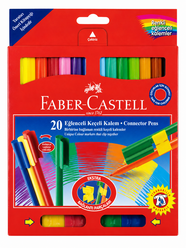 Faber Castell - Faber Castell Eğlenceli Keçeli Kalem 20 Renk