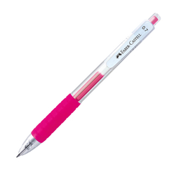 Faber Castell - Faber Castell Fast Jel Kalem 0.7mm Pembe 640901