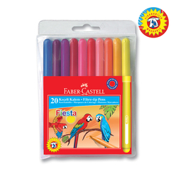 Faber Castell Fiesta Keçeli Kalem 20 Renk 330450 - Thumbnail