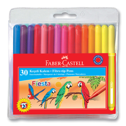 Faber Castell Fiesta Keçeli Kalem 30 Renk 350450 - Thumbnail