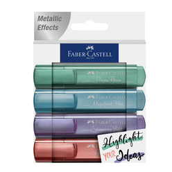 Faber Castell Fosforlu Kalem Metalik Renk 4 lü Pk 154624 - Thumbnail