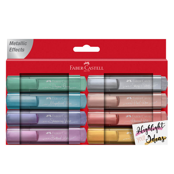 Faber Castell Fosforlu Kalem Metalik Renk 8 li Pk 154689