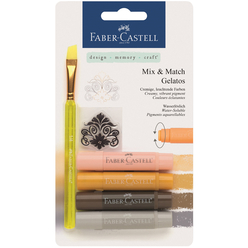 Faber Castell Gelato 4 Renk Mum Boya Doğal Tonlar 121805 - Thumbnail