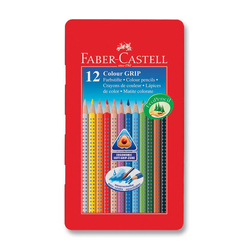 Faber Castell Grip 2001 Kuru Boya Kalemi Metal Kutu 12 Renk - Thumbnail