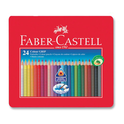 Faber Castell Grip 2001 Kuru Boya Kalemi Metal Kutu 24 Renk - Thumbnail