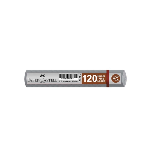 Faber Castell Grip Serisi Min 0.5mm 2B 120’li Tüp Gümüş 5090127681
