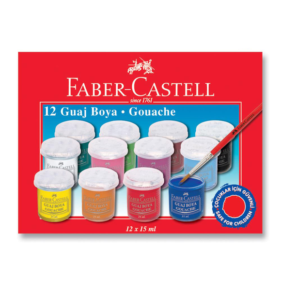 Faber Castell Guaj Boya 12 Renk