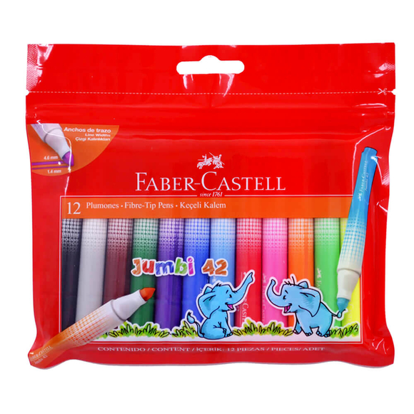 Faber Castell Jumbi Keçeli Kalem 12 Renk 31242