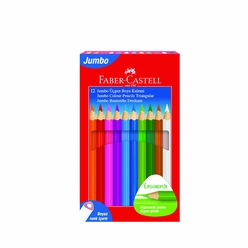 Faber Castell Jumbo Boya Kalemi 12’li Beyaz 116616 - Thumbnail