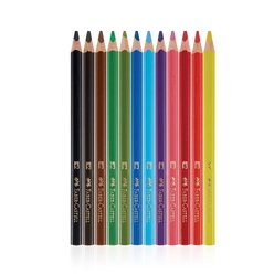 Faber Castell Jumbo Boya Kalemi 12’li Beyaz 116616 - Thumbnail