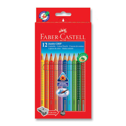 Faber Castell Jumbo Grip Boya Kalemi 12 Renk 110912 - Thumbnail