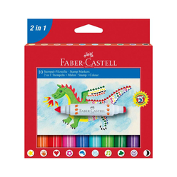 Faber Castell Jumbo Keçeli Kalem 10’lu 1551702IN1 - Thumbnail