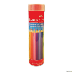 Faber Castell Jumbo Kuru Boya 12 Renk 951003 - Thumbnail