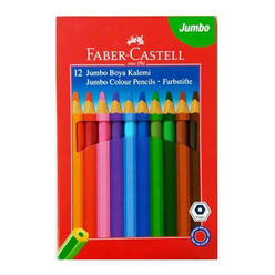 Faber Castell Jumbo Kuru Boya Kalemi 12 Renk 951000 - Thumbnail