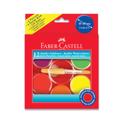 Faber Castell Jumbo Suluboya 40 mm 12 Renk - Thumbnail