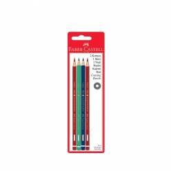 Faber Castell - Faber-Castell Karışık Kopya Kalemi 4 lü Blister 